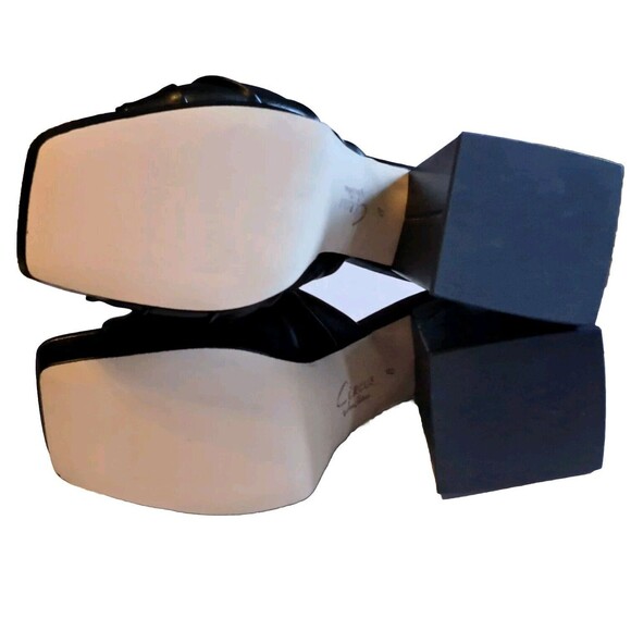 Sam Edelman Circus NY Marianna Sandal Black Slide Block Heel Vegan Womens Sz 8 - Picture 8 of 16